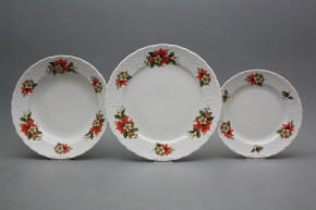 Plate set Opera Poinsettia 24-piece ABB