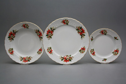 Plate set Opera Poinsettia 18-piece AGL č.1