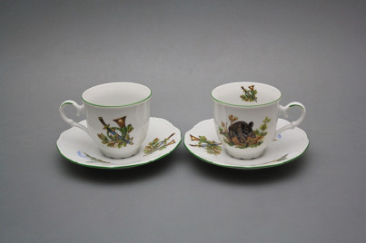 Cup high 0,135l with saucer Ofelia Wild boar ZL č.1