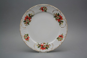 Flat plate 26cm Opera Poinsettia AGL Lux