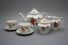 Tea set Opera Poinsettia 15-piece GL Lux