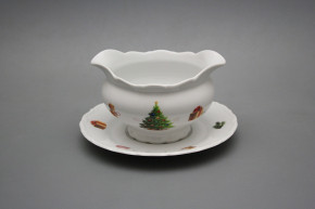 Sauceboat 0,4l with saucer Ofelia Christmas Tree BB