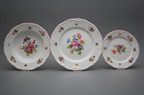 Plate set Maria Louise Pearl 18-piece JRL