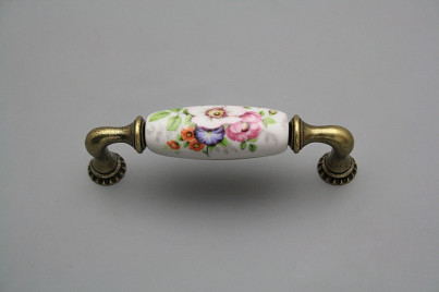 Rustic handles Bohemia 96mm Meissen bouquet č.1