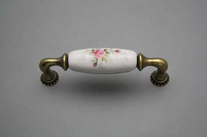 Rustic handles Bohemia 96mm Pink roses č.1