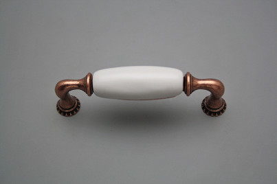 Rustic handles Bohemia 96mm WHITE CU č.1