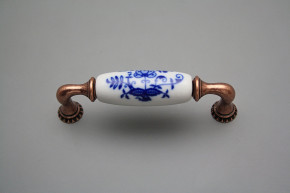 Rustic handles Bohemia 96mm Blue Onion Leaf CU