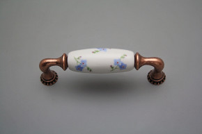 Rustic handles Bohemia 96mm Forget-me-not Sprays CU