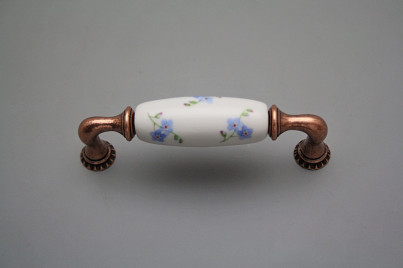 Rustic handles Bohemia 96mm Forget-me-not Sprays CU č.1