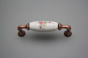 Rustic handles Bohemia 96mm Pink roses CU