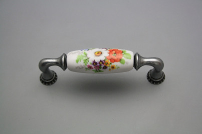 Rustic handles Bohemia 96mm Meissen bouquet FV č.1