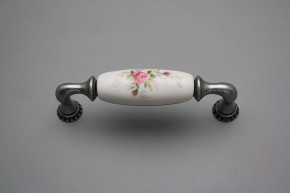 Rustic handles Bohemia 96mm Pink roses FV