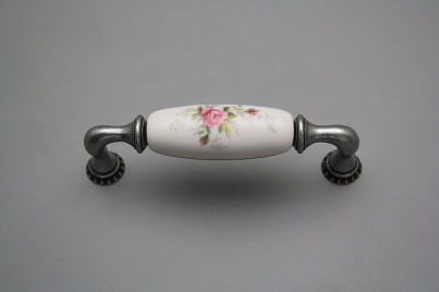 Rustic handles Bohemia 96mm Pink roses FV č.1