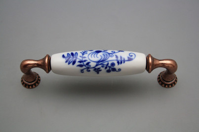 Rustic handles Bohemia 128mm Blue Onion Pomegranate CU č.1