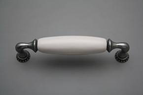 Rustic handles Bohemia 128mm WHITE FV