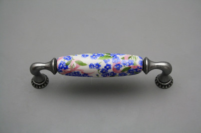 Rustic handles Bohemia 128mm Forget-me-not Chintz FV č.1