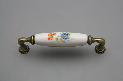 Rustic handles Bohemia 128mm Field flowers č.1