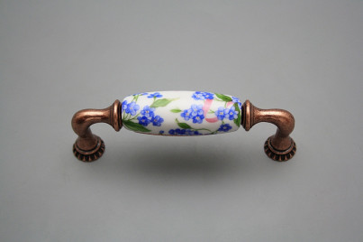 Rustic handles Bohemia 96mm Forget-me-not Chintz CU č.1