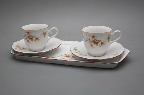 Friendly coffee set Ofelia Tea roses 5-piece CHL