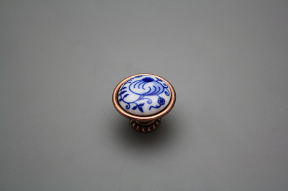 Rustic knobs Bohemia 35mm Blue Onion Pomegranate CU č.1