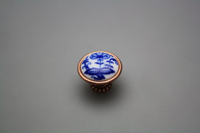 Rustic knobs Bohemia 35mm Blue Onion Leaf CU