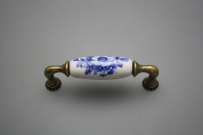 Rustic handles Bohemia 96mm Blue Floral