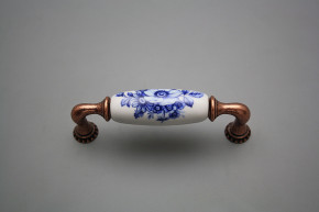 Rustic handles Bohemia 96mm Blue Floral CU