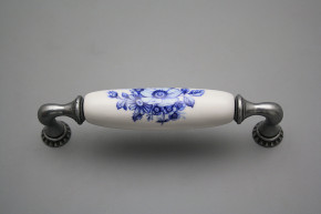 Rustic handles Bohemia 128mm Blue Floral FV