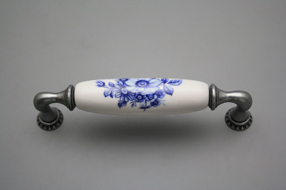 Rustic handles Bohemia 128mm Blue Floral FV č.1