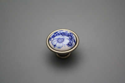 Rustic knobs 40mm Blue Floral FV č.1