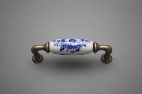 Rustic handles 96mm Blue Floral FV