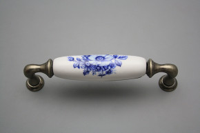 Rustic handles 128mm Blue Floral FV