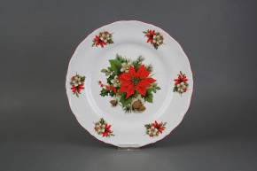 Flat plate 25cm Ofelia Poinsettia FCL