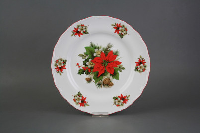 Flat plate 25cm Ofelia Poinsettia FCL č.1