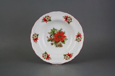 Deep plate 23cm Ofelia Poinsettia FCL č.1