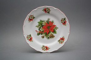 Flat plate 25cm Verona Poinsettia FCL