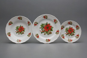 Plate set Verona Poinsettia 18-piece FBB