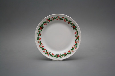 Dessert plate 19cm Verona Christmas holly KBB č.1