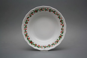 Deep plate 24,5cm Verona Christmas holly KBB