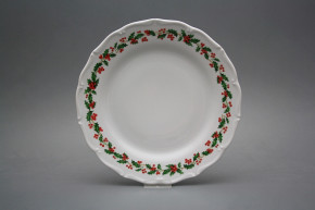 Flat plate 25cm Verona Christmas holly KBB