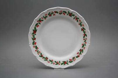 Flat plate 25cm Verona Christmas holly KBB č.1