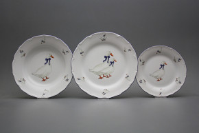 Plate set Verona Geese 24-piece FML