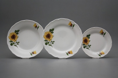 Plate set Verona Sunflowers 12-piece CBB č.1