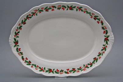 Oval dish 40cm Verona Christmas holly KBB č.1