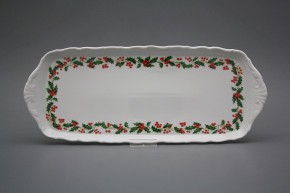 Tray square 37cm Verona Christmas holly KBB