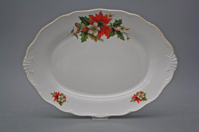 Oval dish 36cm Verona Poinsettia CGL