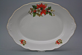 Oval dish 40cm Verona Poinsettia CGL