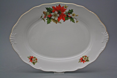 Oval dish 40cm Verona Poinsettia CGL č.1