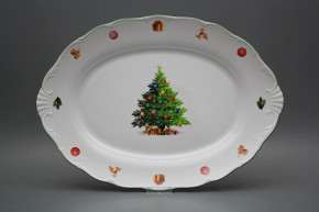 Oval dish 40cm Verona Christmas Tree JZL