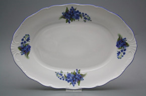 Oval dish 40cm Verona Forget-me-not EAL